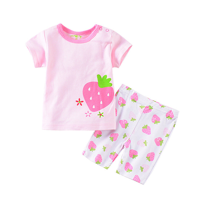 Baby Summer Outfit – Short-Sleeved T-Shirt and Shorts Set