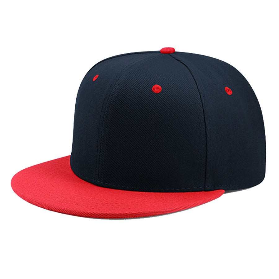Adjustable Unisex Cotton Baseball Snapback Cap with Wide Flat Brim