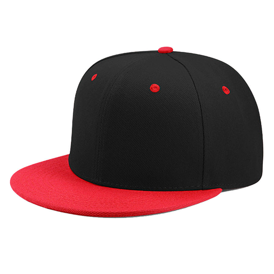 Adjustable Unisex Cotton Baseball Snapback Cap with Wide Flat Brim