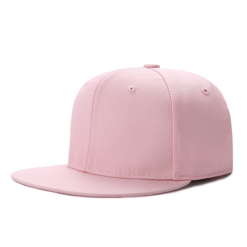 Adjustable Unisex Cotton Baseball Snapback Cap with Wide Flat Brim