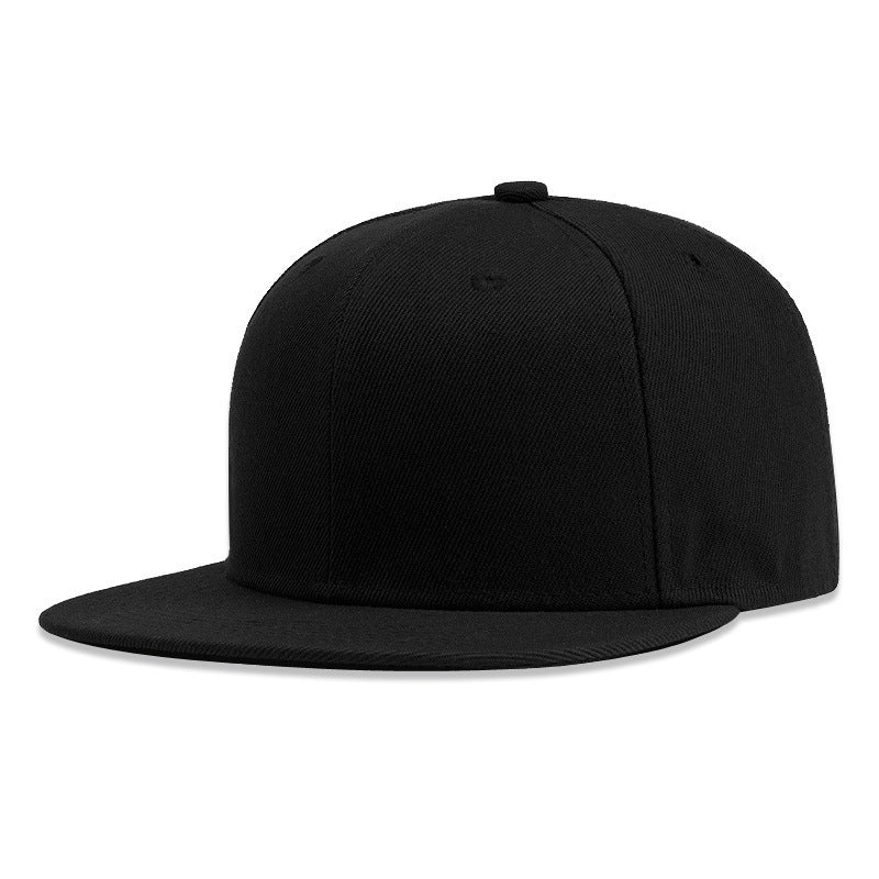 Adjustable Unisex Cotton Baseball Snapback Cap with Wide Flat Brim