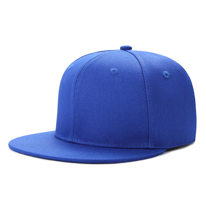 Adjustable Unisex Cotton Baseball Snapback Cap with Wide Flat Brim