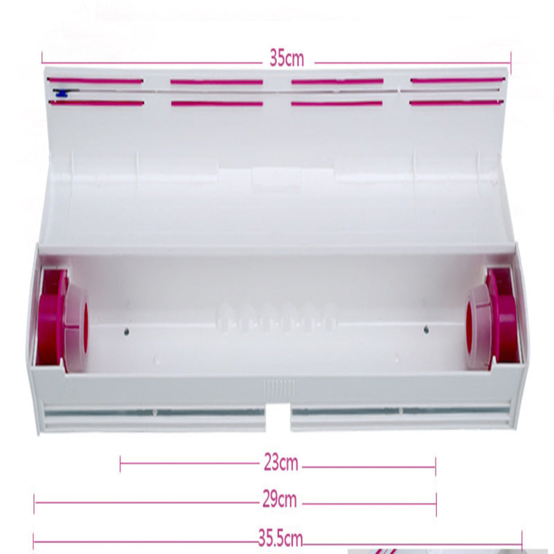 Cling Film Dispenser with Cutter – Neat, Easy, and Hassle-Free Wrapping