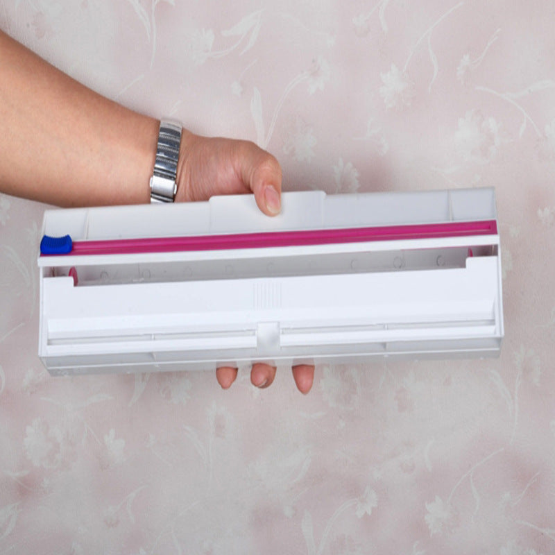 Cling Film Dispenser with Cutter – Neat, Easy, and Hassle-Free Wrapping