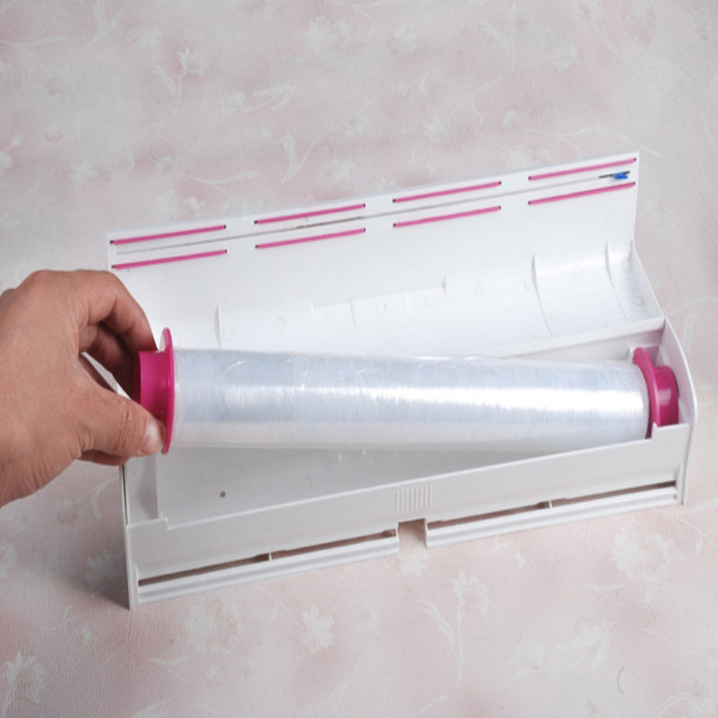 Cling Film Dispenser with Cutter – Neat, Easy, and Hassle-Free Wrapping