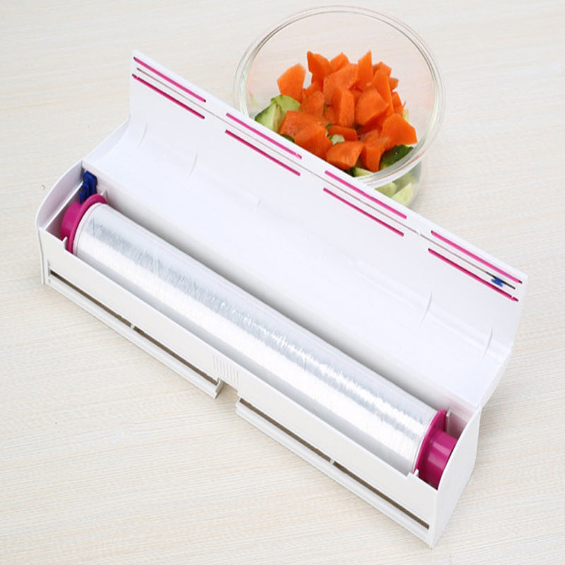 Cling Film Dispenser with Cutter – Neat, Easy, and Hassle-Free Wrapping