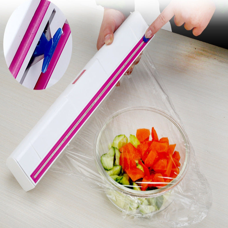 Cling Film Dispenser with Cutter – Neat, Easy, and Hassle-Free Wrapping