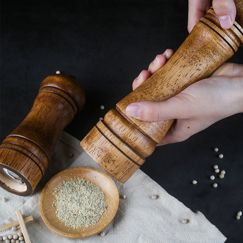 Manual Wooden Grinder – Classic Kitchen Spice Mill