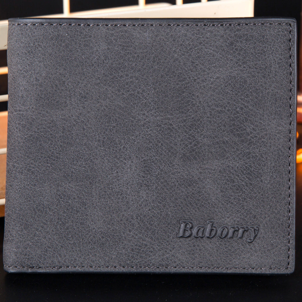 Men's Fashion RFID Wallet with Coin Pouch – Small Mini Zipper Wallet