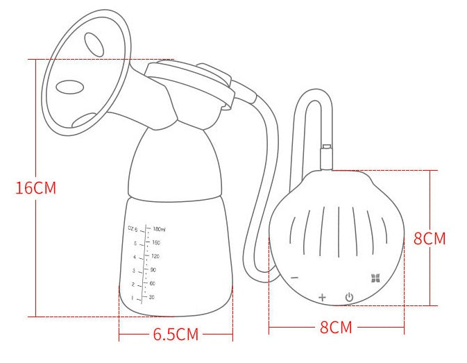 SilentFlow Electric Breast Pump – Automatic, Large Suction, Postpartum-Friendly
