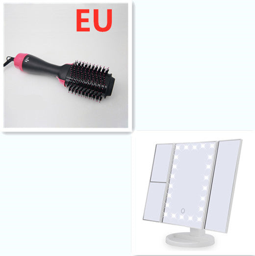 3-in-1 Hot Air Brush Hair Dryer, Curler, and Straightening Comb Styling Tool