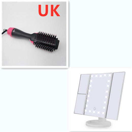 3-in-1 Hot Air Brush Hair Dryer, Curler, and Straightening Comb Styling Tool