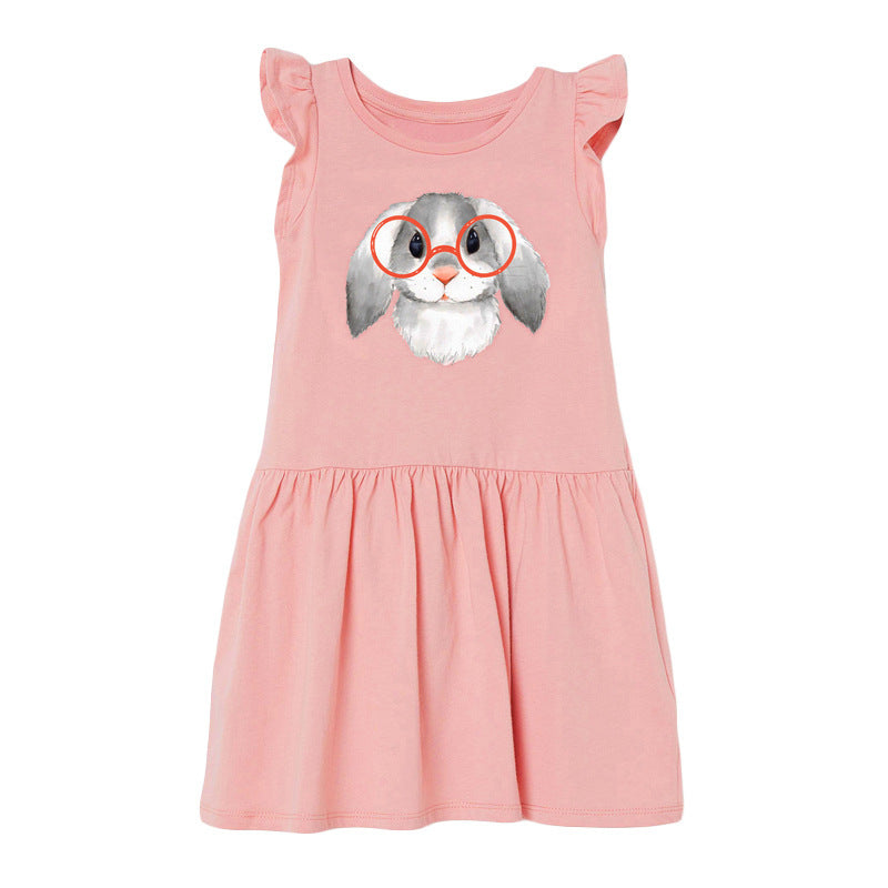 European And American Children's Clothing Sleeveless Girls Dress Knitting