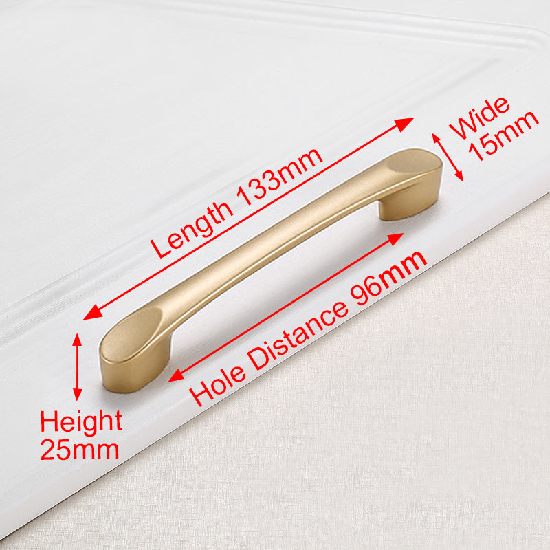 Golden Solid Cabinet Wardrobe Handle Modern Furniture