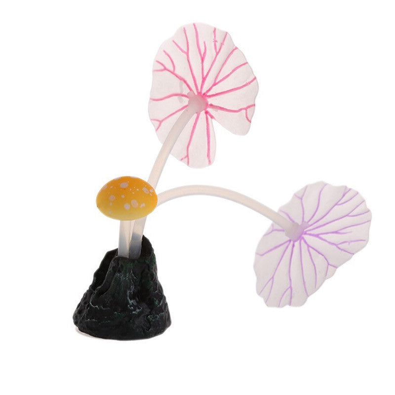 Aquarium Landscaping Simulation Lotus Lotus Leaf Mushroom