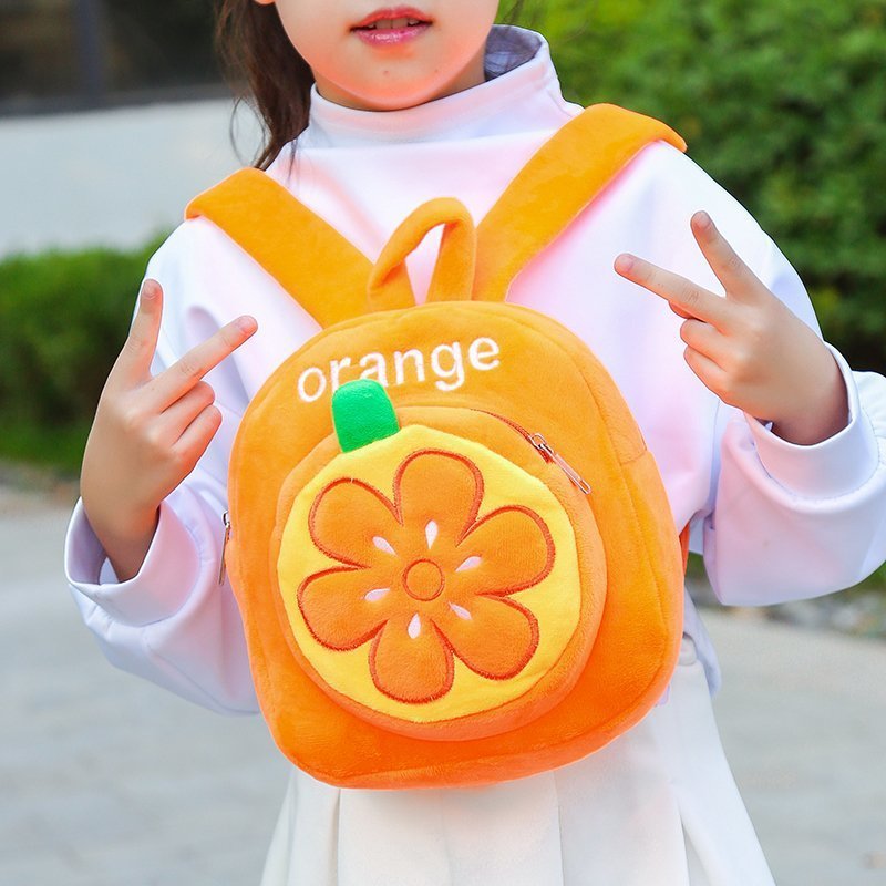 Plush Double Shoulder Kids Backpack For Kindergarten