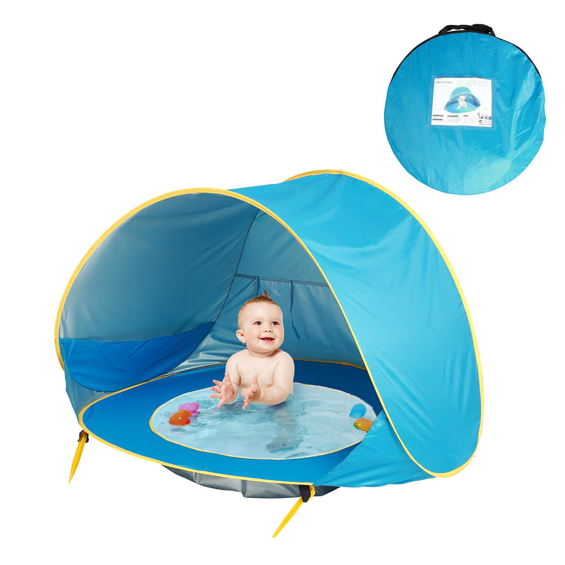 Baby Beach Tent – Portable UV Protection Sun Shelter with Shade Pool and Playhouse for Infants and Kids