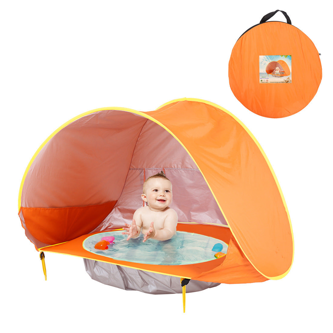 Baby Beach Tent – Portable UV Protection Sun Shelter with Shade Pool and Playhouse for Infants and Kids