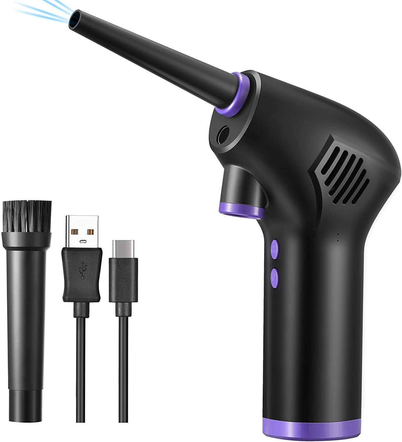 Cordless Electric Air Duster – Compressed Air Blower for Keyboard & Camera Cleaning