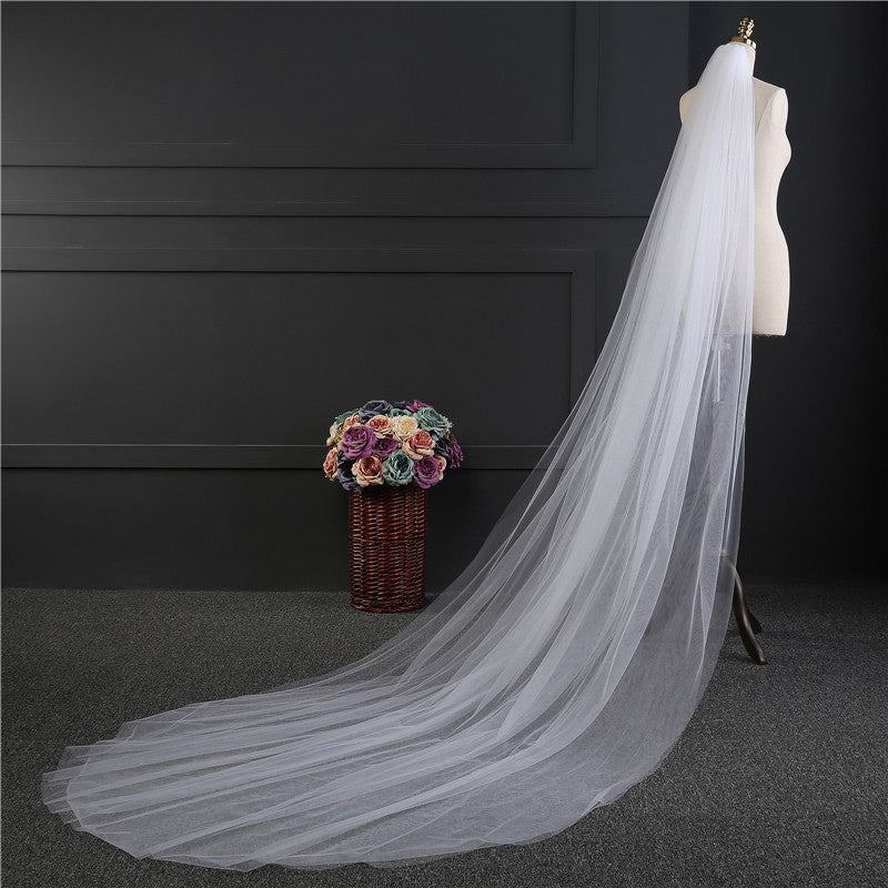 Elegant Wedding Accessories 3 Meters 2 Layer Weddingcomb Wedding Veil