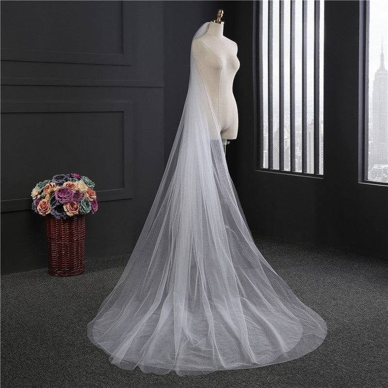Elegant Wedding Accessories 3 Meters 2 Layer Weddingcomb Wedding Veil
