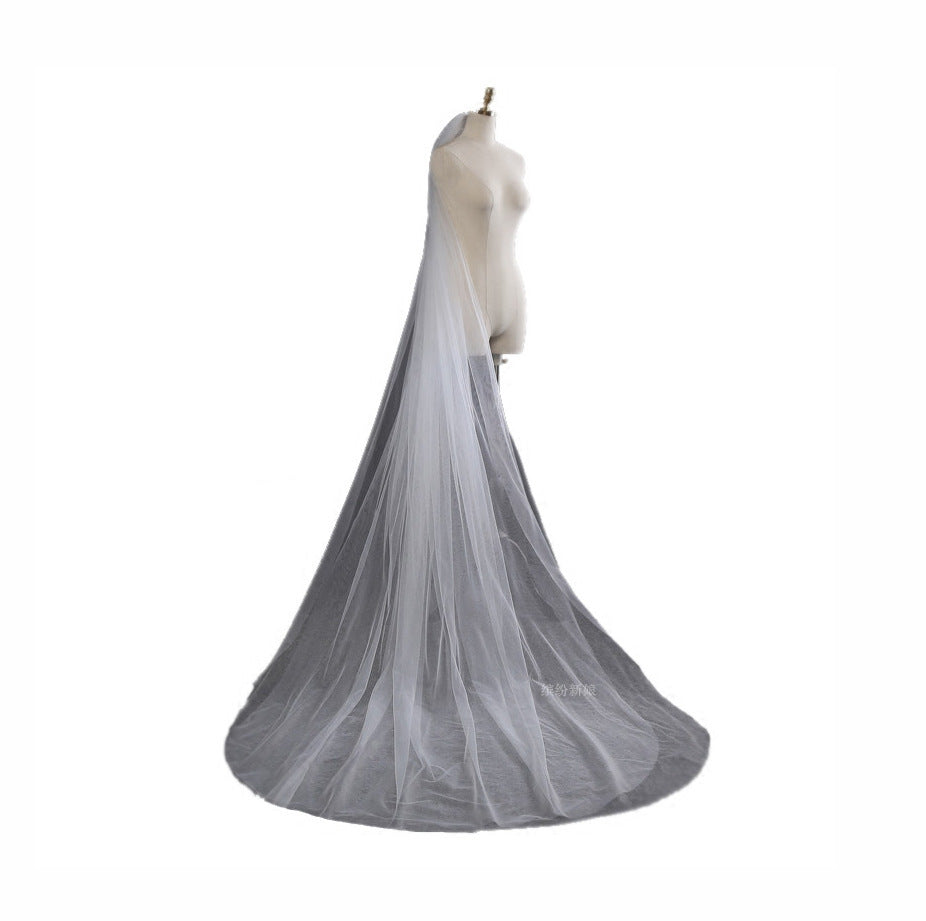 Elegant Wedding Accessories 3 Meters 2 Layer Weddingcomb Wedding Veil