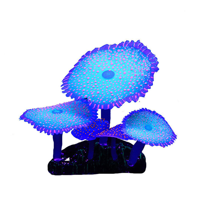 Aquarium Fish Tank Landscaping Decoration Software Silicone Multicolored Fluorescent