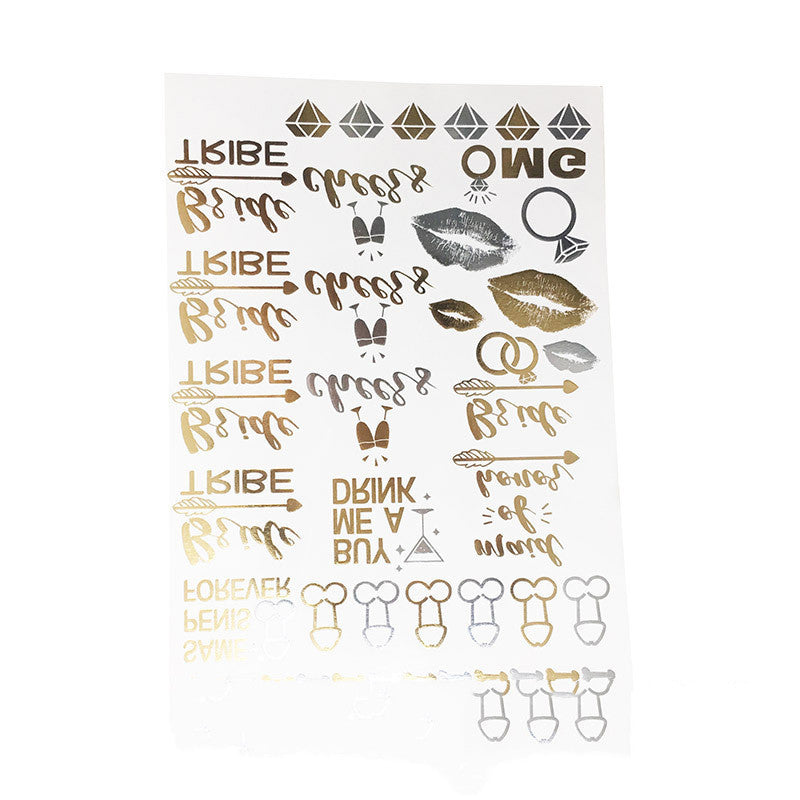 20pcs Team Bride Temporary Tattoos Stickers Wedding Decor Bride To Be Hen Bachelorette Party Decor Bridal Shower Girl Favors