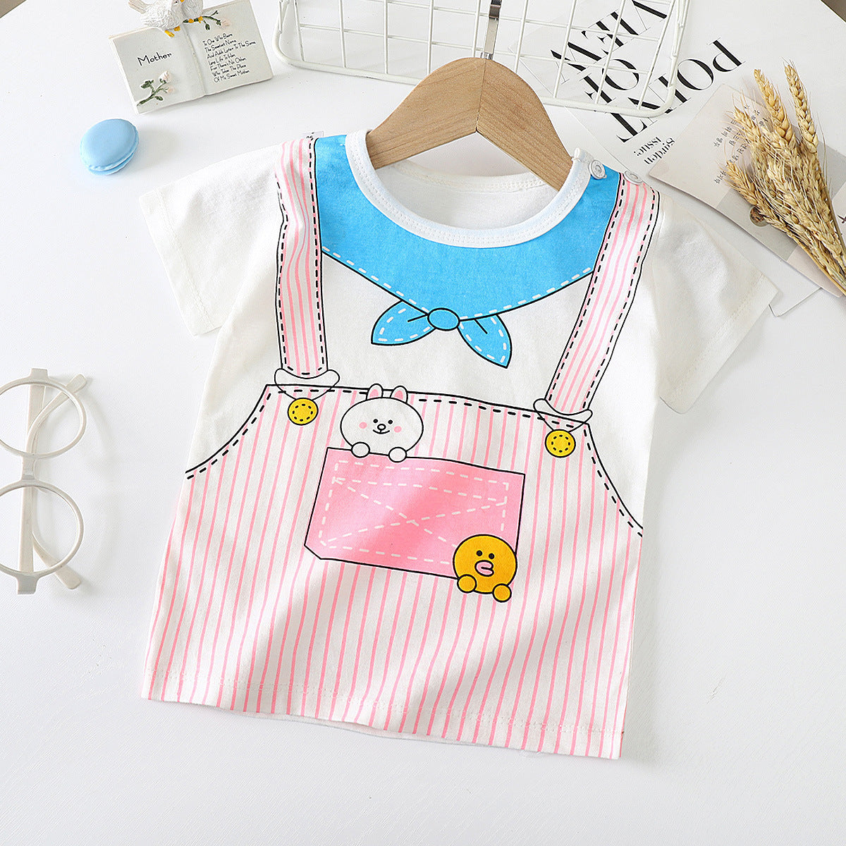 Kids Unisex Cotton Short Sleeve T Shirt Regular Fit