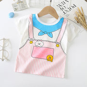 Kids Unisex Cotton Short Sleeve T Shirt Regular Fit