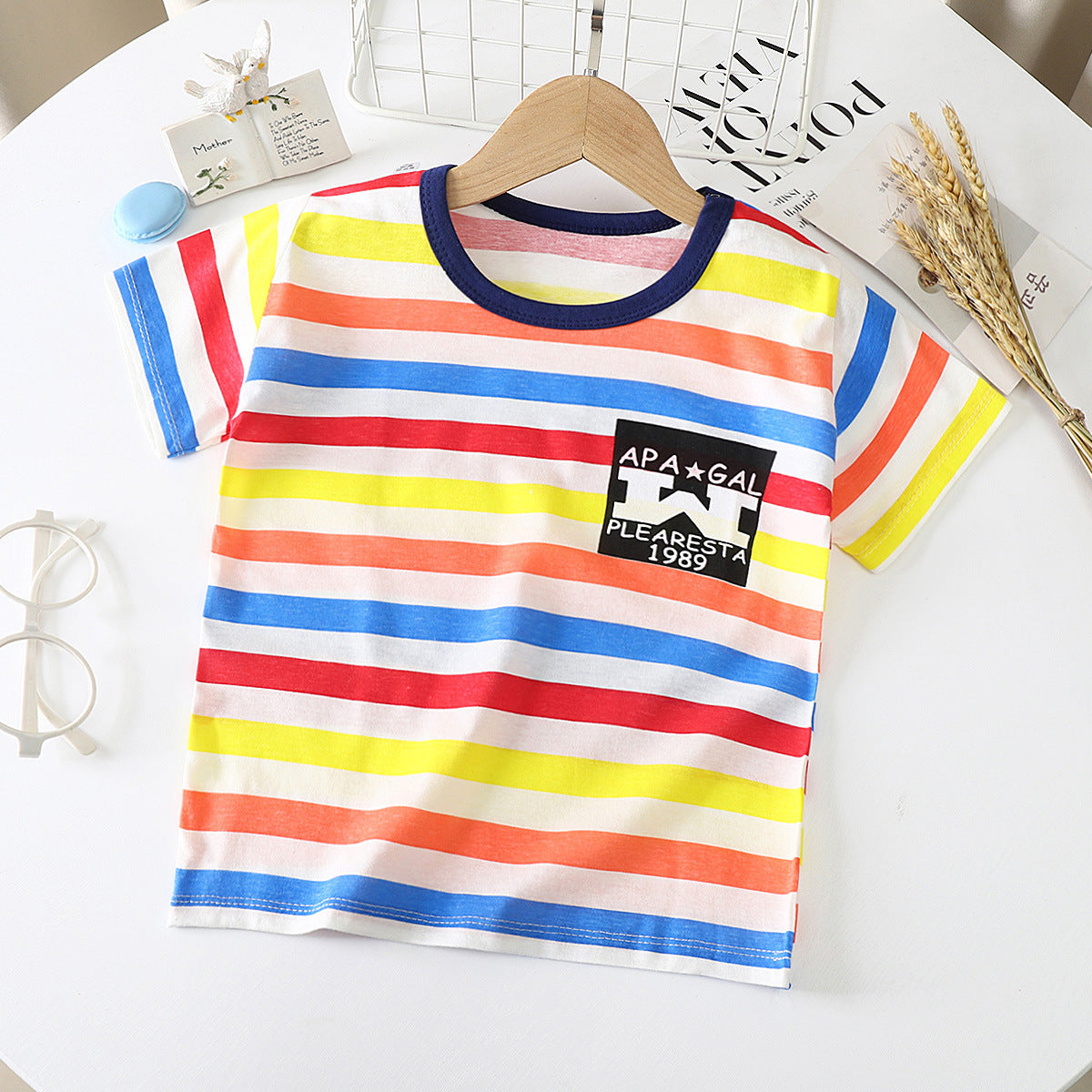 Kids Unisex Cotton Short Sleeve T Shirt Regular Fit