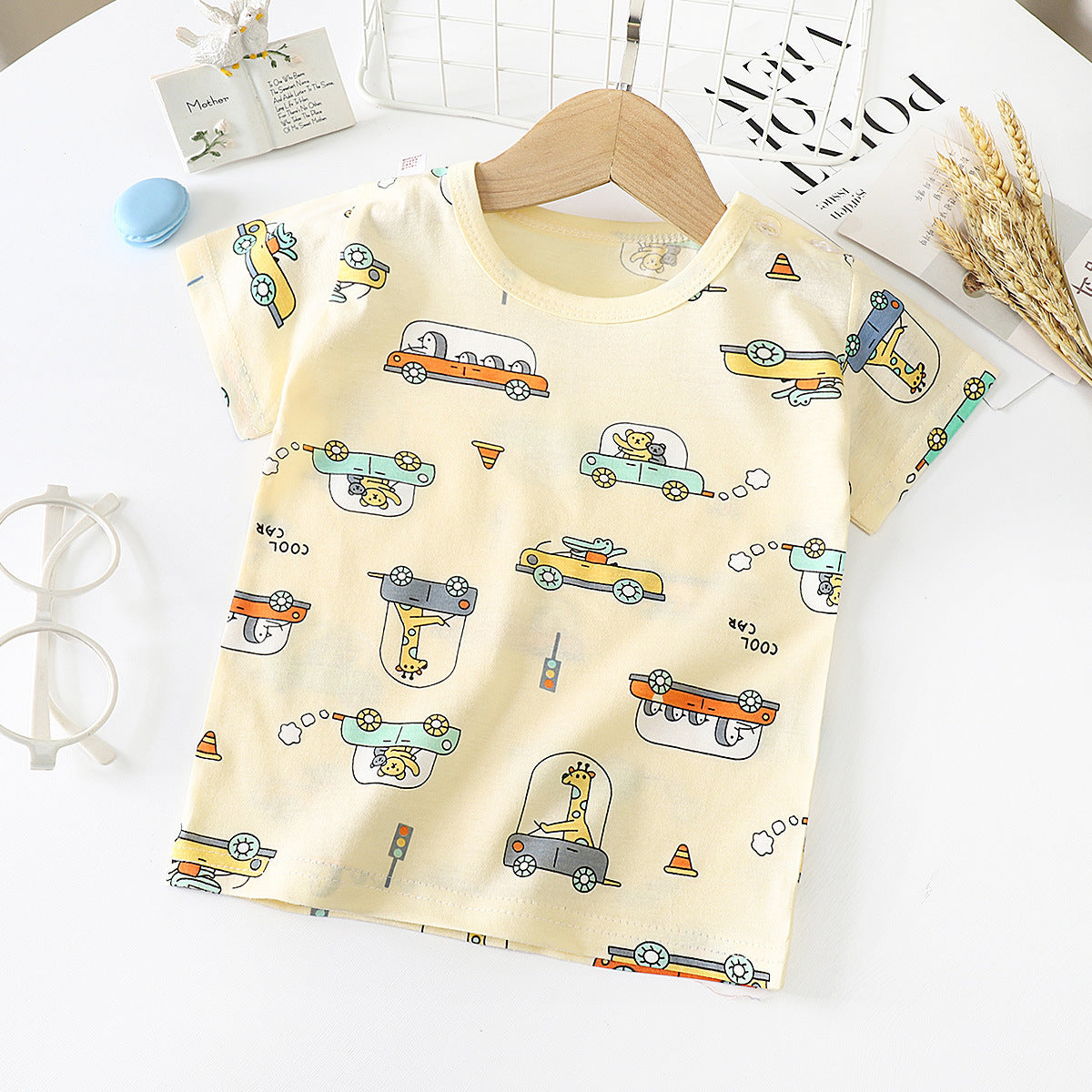 Kids Unisex Cotton Short Sleeve T Shirt Regular Fit