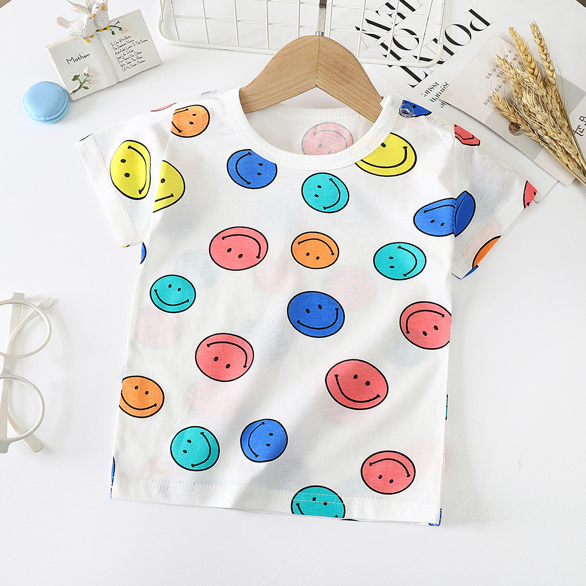 Kids Unisex Cotton Short Sleeve T Shirt Regular Fit