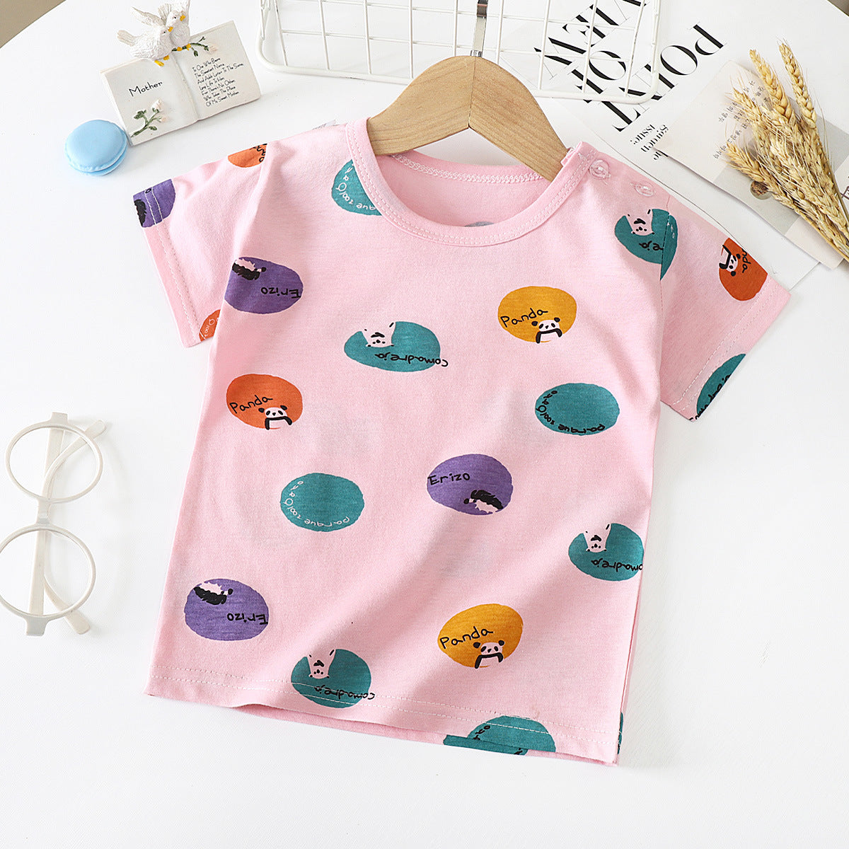 Kids Unisex Cotton Short Sleeve T Shirt Regular Fit