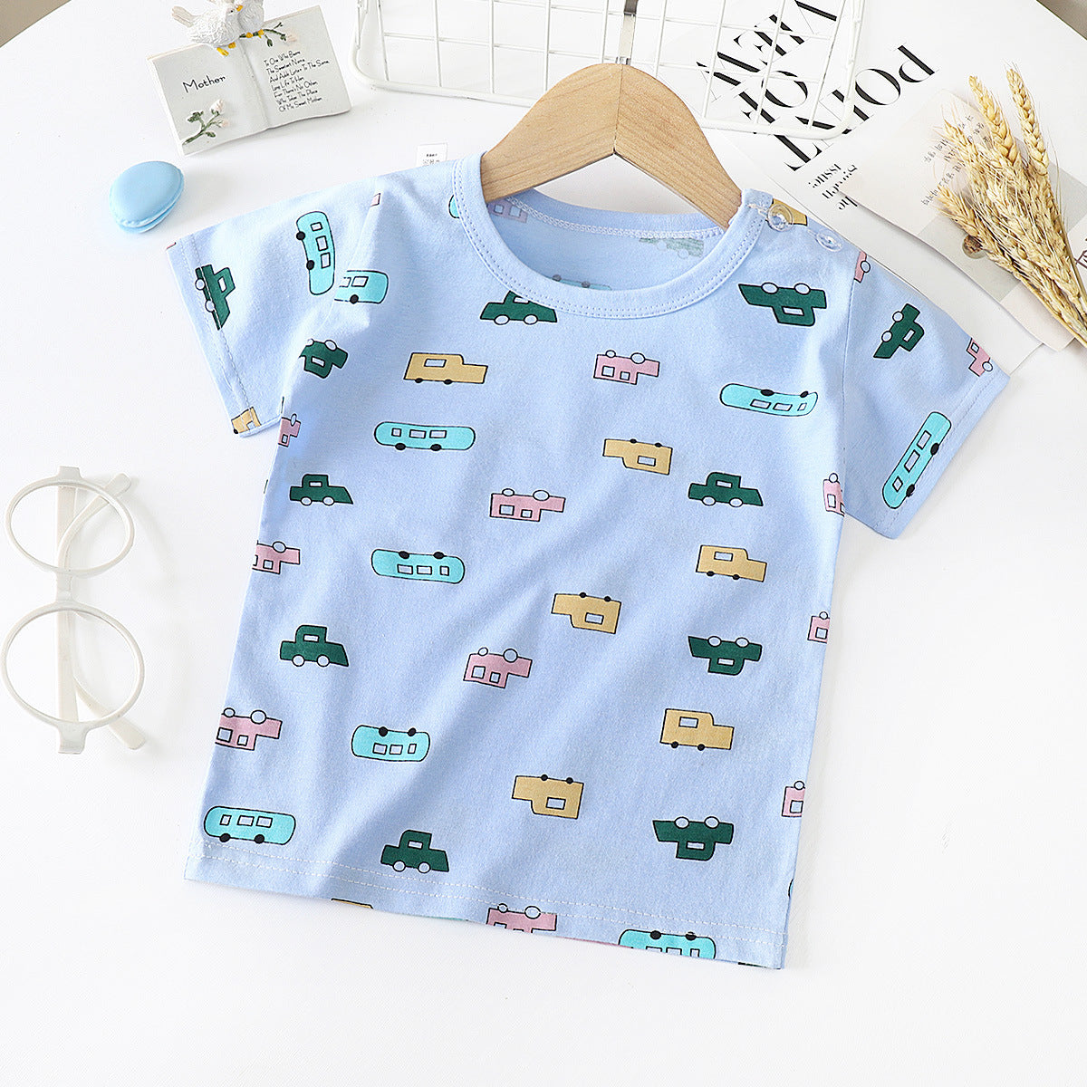 Kids Unisex Cotton Short Sleeve T Shirt Regular Fit
