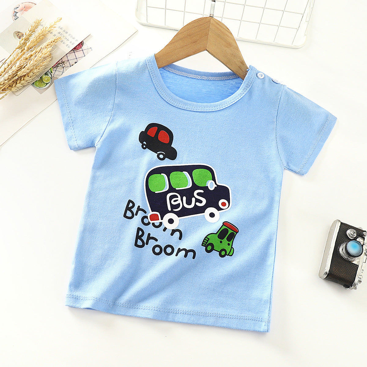 Kids Unisex Cotton Short Sleeve T Shirt Regular Fit