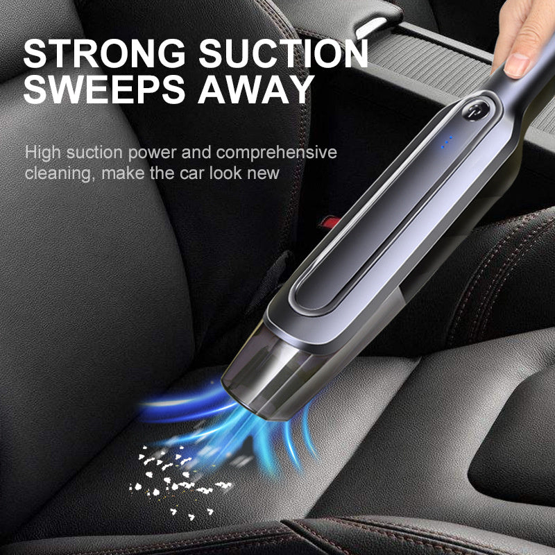 Cordless Handheld Vacuum Cleaner, Rechargeable Wet and Dry Dust Collector for Home and Car