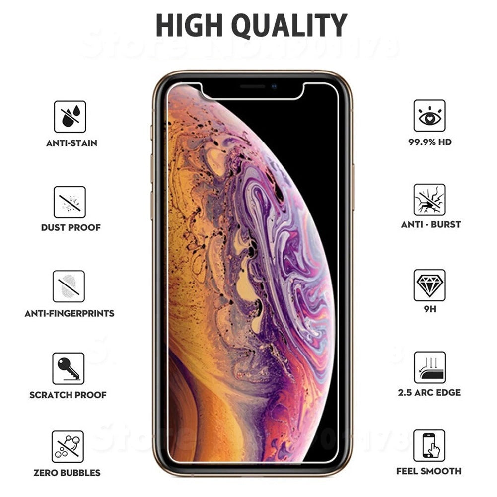 iPhone 12/12 Pro 2.5D Tempered Glass – Anti-Drop, White