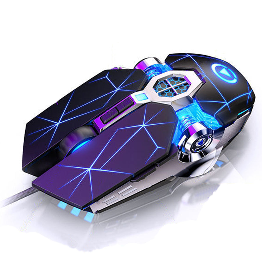 Wired Silent Gaming Mouse – Quiet Mechanical Switches, Adjustable DPI, Ergonomic USB for PC & Laptop