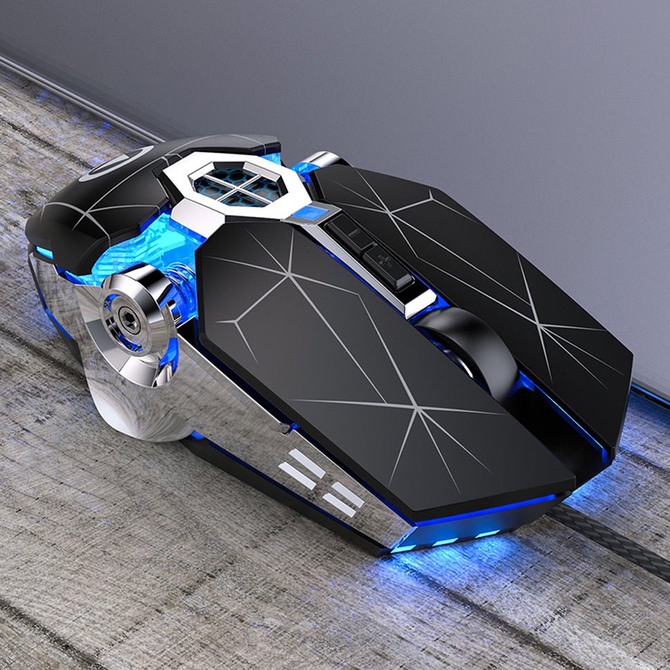 Wired Silent Gaming Mouse – Quiet Mechanical Switches, Adjustable DPI, Ergonomic USB for PC & Laptop