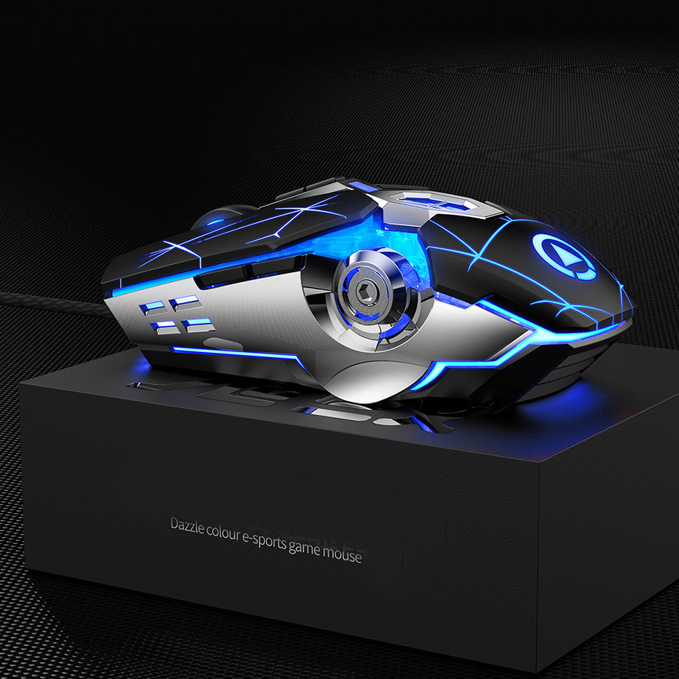 Wired Silent Gaming Mouse – Quiet Mechanical Switches, Adjustable DPI, Ergonomic USB for PC & Laptop