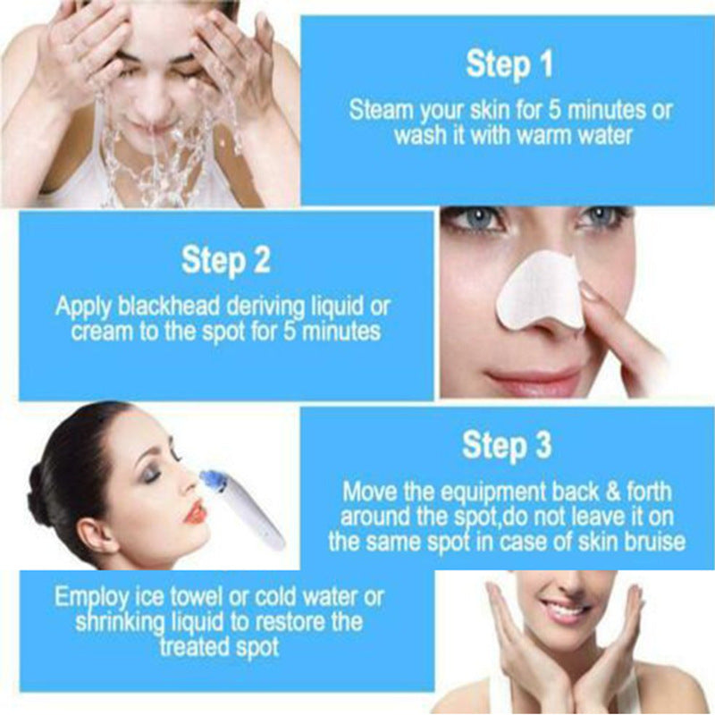 Ultrasonic Vibration Blackhead Suction Cleaner – Deep Pore Facial Cleanser