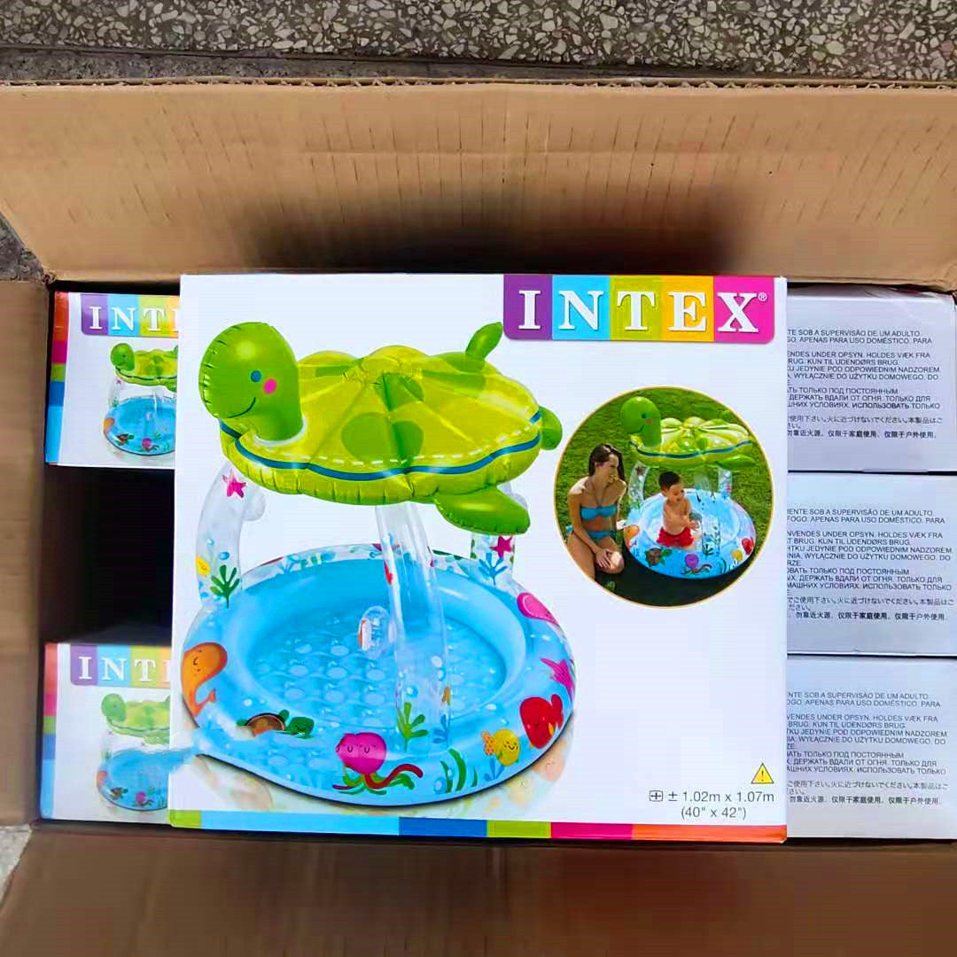 Children's Play Pool Turtle Covered Baby Pool