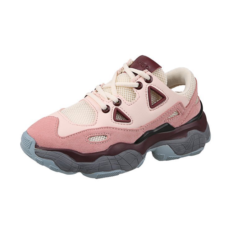 Women’s Platform Lace-Up Vulcanized Running Trainers – Dad Shoes Style
