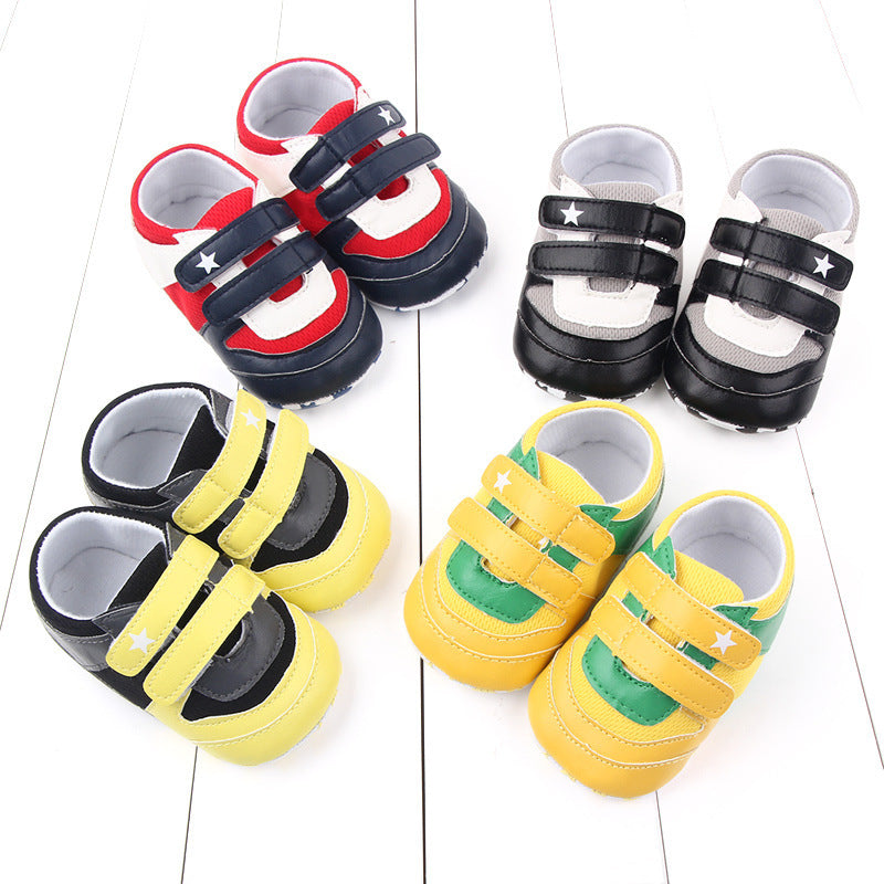 Soft Sole PU Toddler Sneakers For Kids Regular Fit