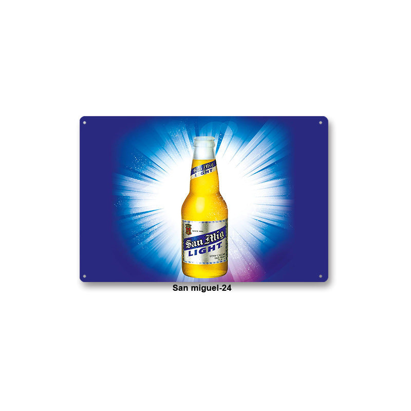 American Retro Tin Wall Art – Vintage Nostalgic Decor for Bars & Coffee Shops