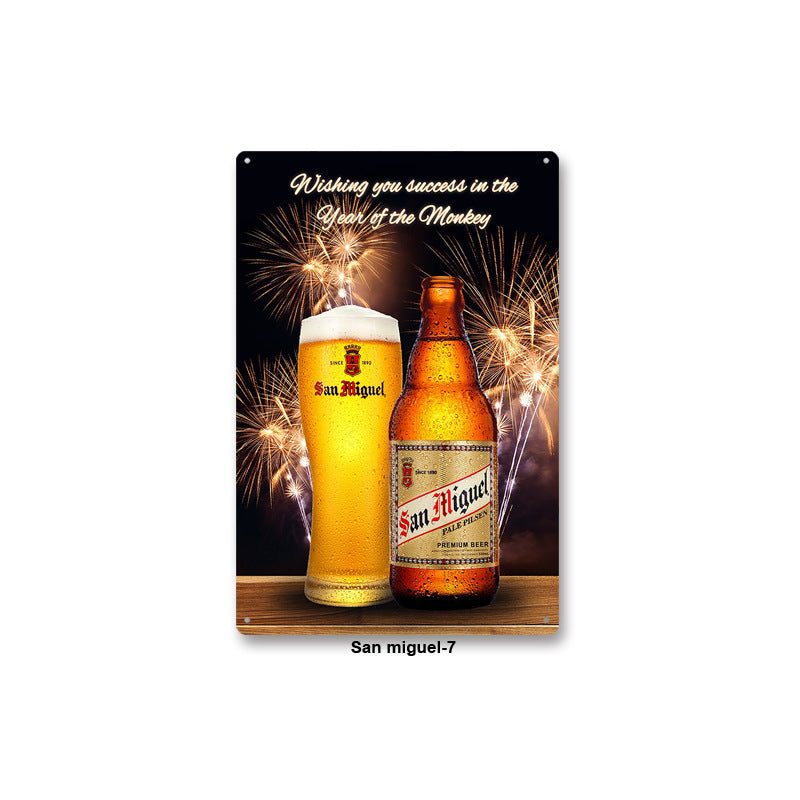 American Retro Tin Wall Art – Vintage Nostalgic Decor for Bars & Coffee Shops