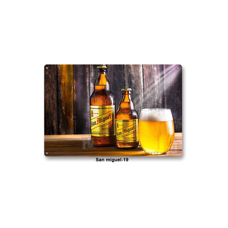 American Retro Tin Wall Art – Vintage Nostalgic Decor for Bars & Coffee Shops