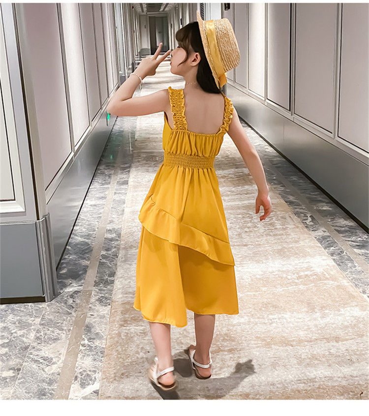 Net Red Ocean Chiffon Girl Princess Dress