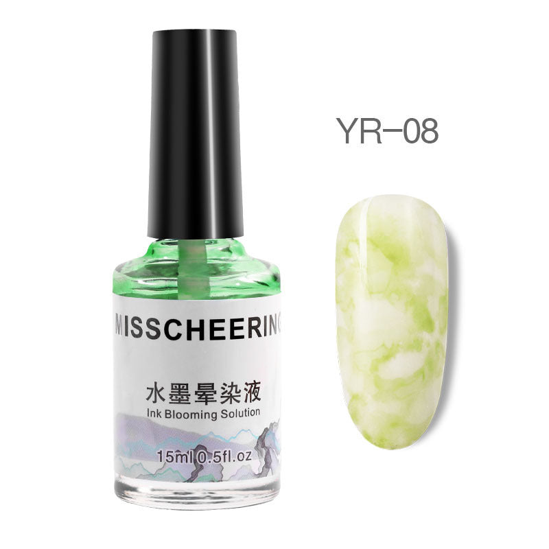 Nail Polish Gel Varnish Watercolor Ink Gradient Marble Patte